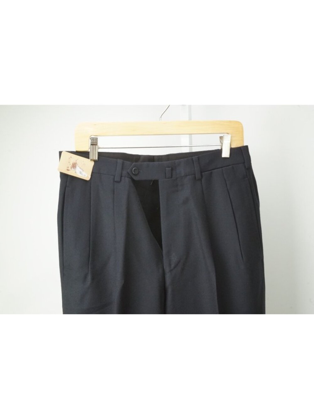 Incotex Dark Blue Flannel 100% Wool Dress Pant 48R EU BRAND NEW